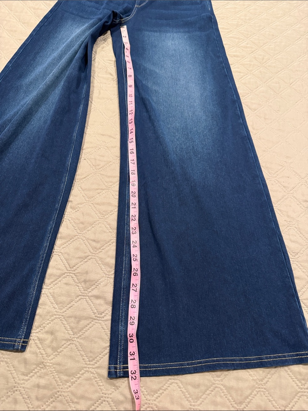 Halara Flex High Waisted Pockets Baggy Wide Leg Washed Casual Jeans. - Picture 6 of 11